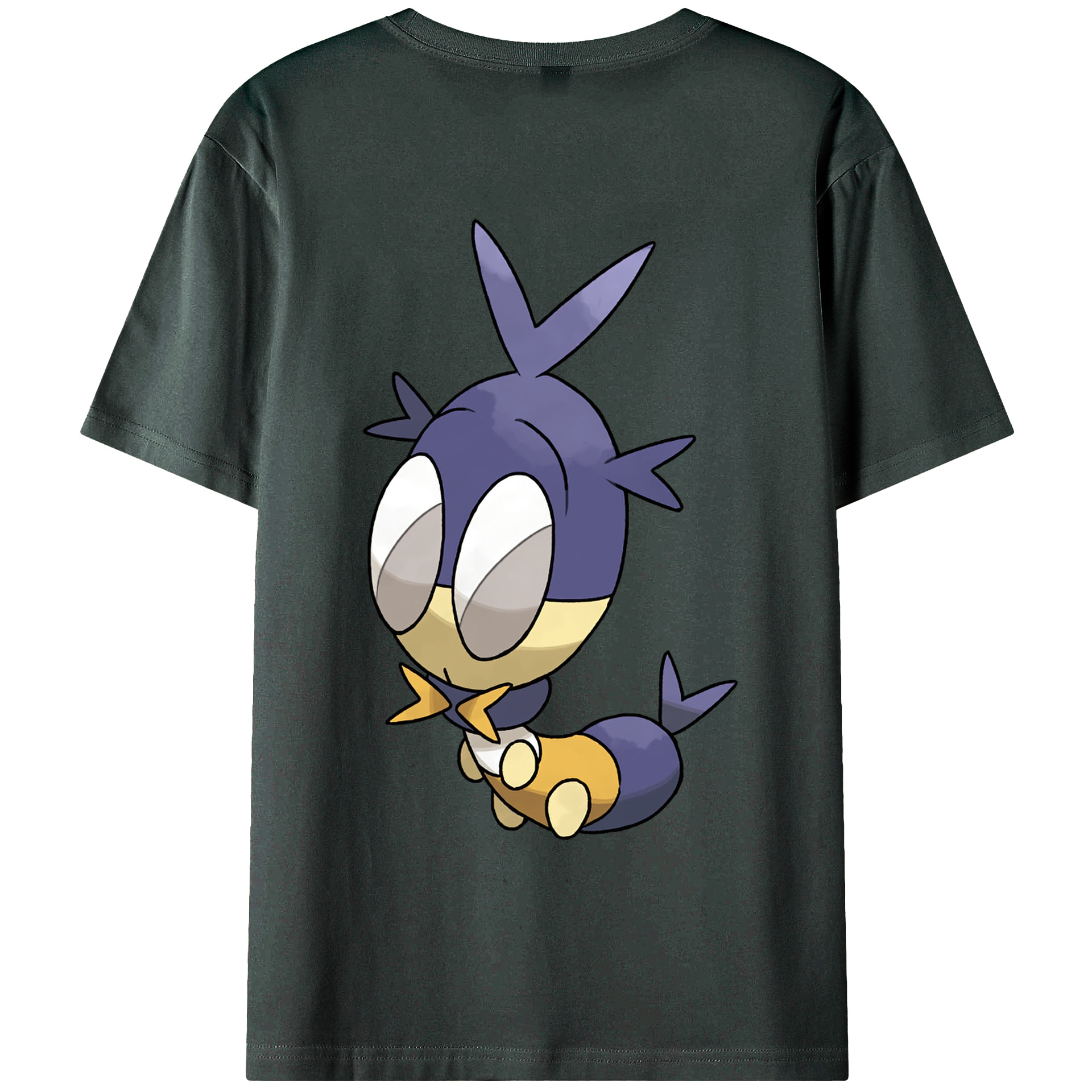 （画像用） ポケットモンスター Pokémon 綿100％ メンズ半袖Tシャツ（バックプリント） 通気性